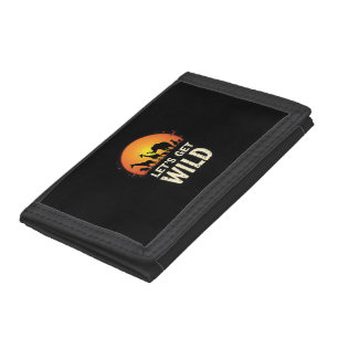 Cool Safari Design For Men Women Kids Safari Anima Tri-fold Wallet