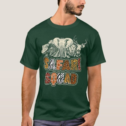Cool Safari Squad African Family Summer Vacation  T_Shirt