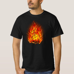 Cool safe Motorcycle Helmet for Flames and Bikes T-Shirt