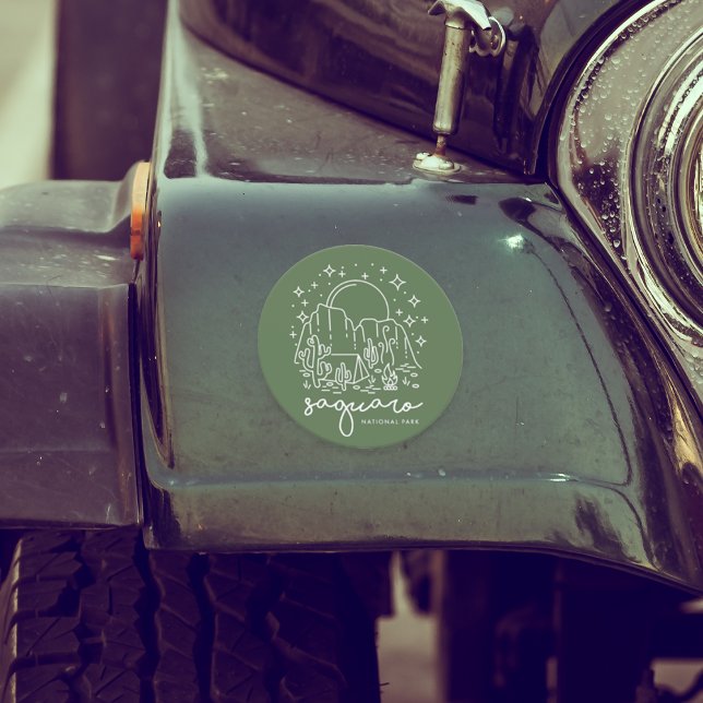 Cool Saguaro National Park Souvenir Car Magnet (Creator Uploaded)