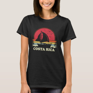 Cool Sailboat Vintage Boat Sailor Costa Rica Saili T-Shirt