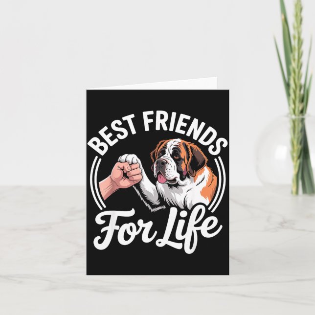 Cool Saint Bernard Costume For Men Women St. Berna Card (Front)