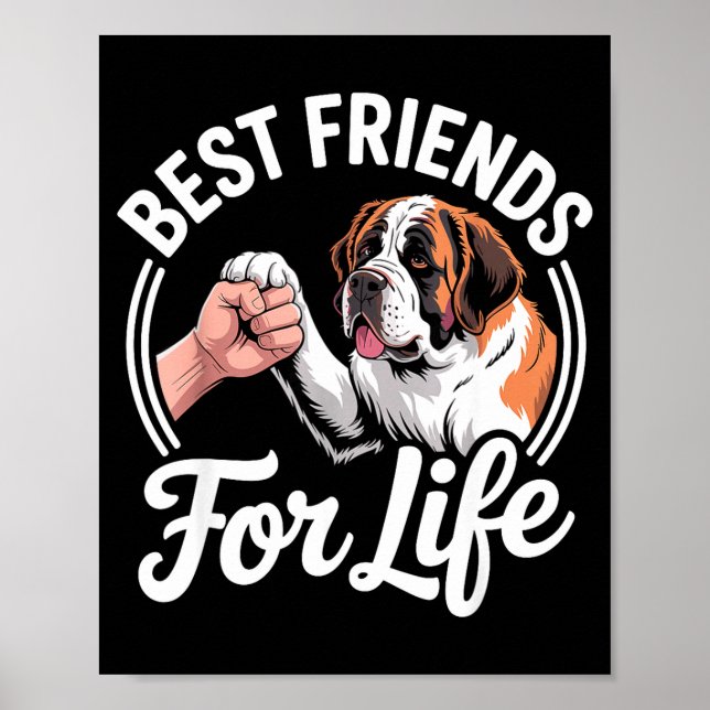 Cool Saint Bernard Costume For Men Women St. Berna Poster (Front)