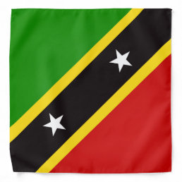 Cool Saint Kitts And Nevis Flag Fashion Bandana