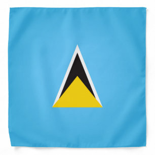 Cool Saint Lucia Flag Fashion Bandana