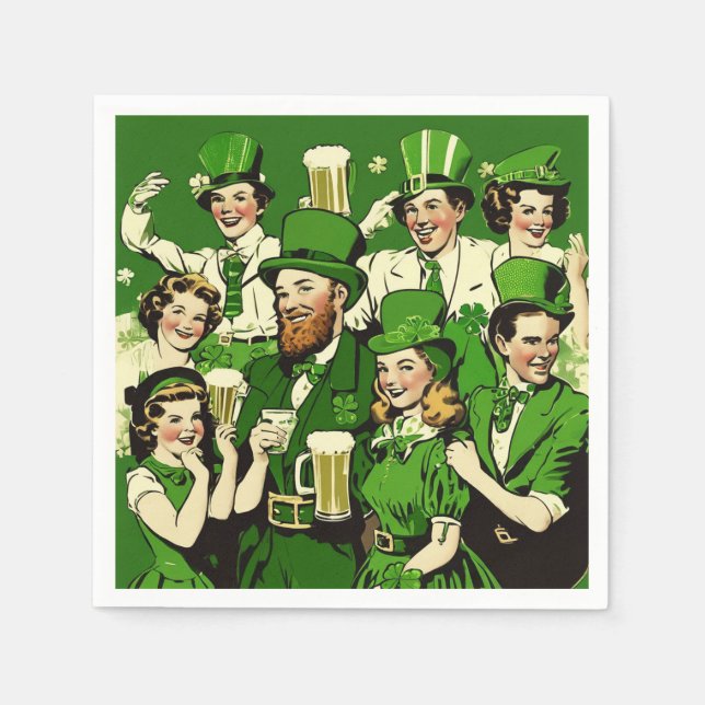 Cool Saint Patrick's Day party  Napkins (Front)