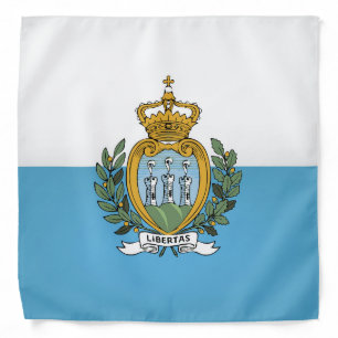 Cool San Marino Flag Fashion Bandana