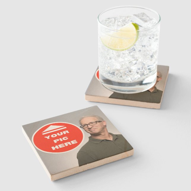 Cool! Sandstone Coaster - Personalized (Side)