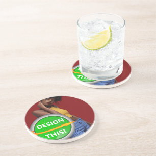 COOL! Sandstone Coasters - Round - Custom