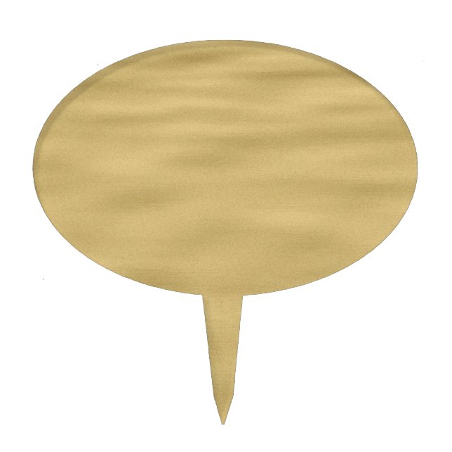 Cool Sandy Beach Look Cake Topper (Front)