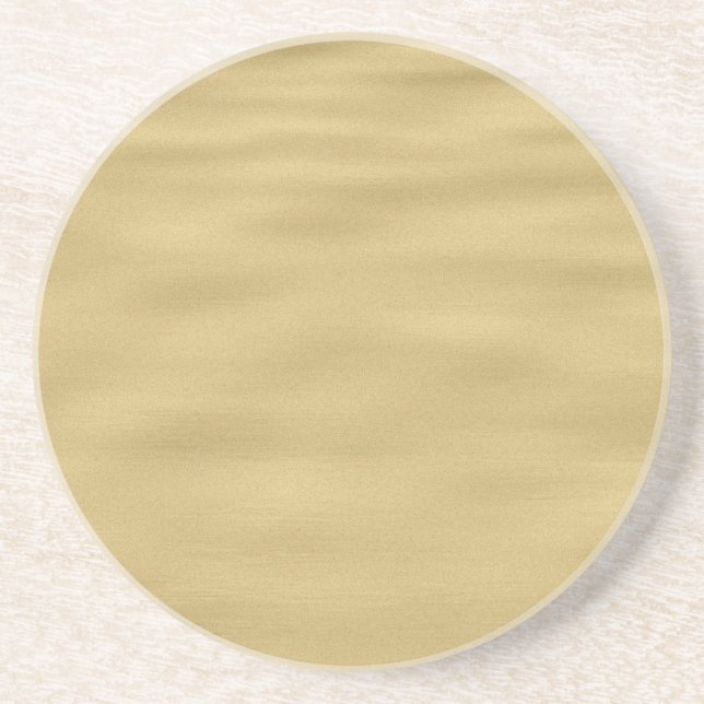 Cool Sandy Beach Look Drink Coaster (Front)
