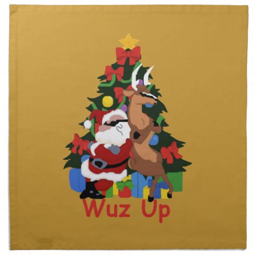 Cool Santa And Reindeer Napkins