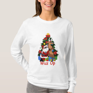 Cool Santa and Reindeer T-Shirt