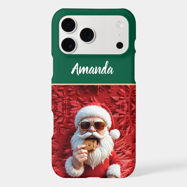 Cool Santa Claus Iphone Case (Back)