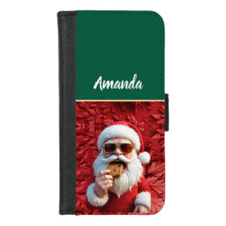 Cool Santa Claus iPhone 8/7 Wallet Case