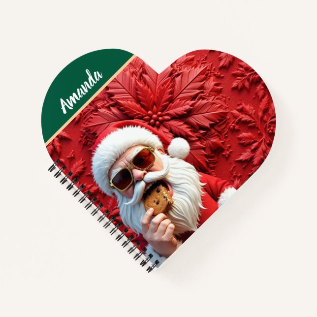 Cool Santa Claus Notebook (Front)