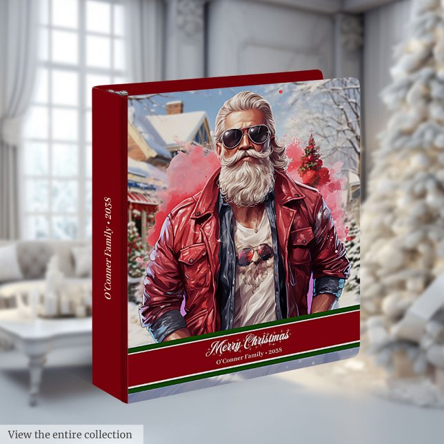 Cool Santa Claus Ring Binder Classic Memory Album (Cool Santa Claus Ring Binder Classic Memory Album)