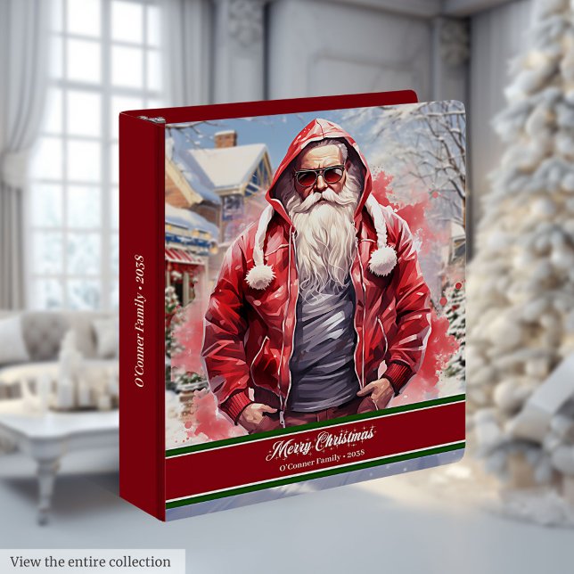 Cool Santa Claus Ring Binder Holiday Memory Album (Cool Santa Claus Ring Binder Holiday Memory Album)