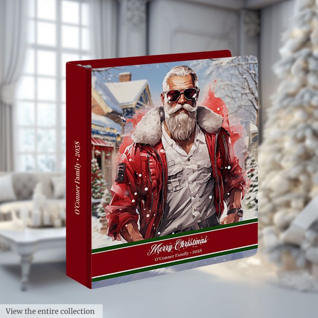 Cool Santa Claus Ring Binder Traditional Keepsake (Cool Santa Claus Ring Binder Traditional Keepsake)
