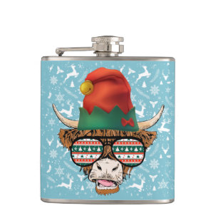 Cool Santa Cow Adult Stocking Stuffer Flask