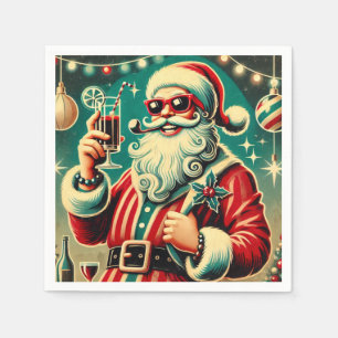 Cool Santa Funny Christmas Napkins