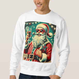 Cool Santa Funny Christmas Sweatshirt
