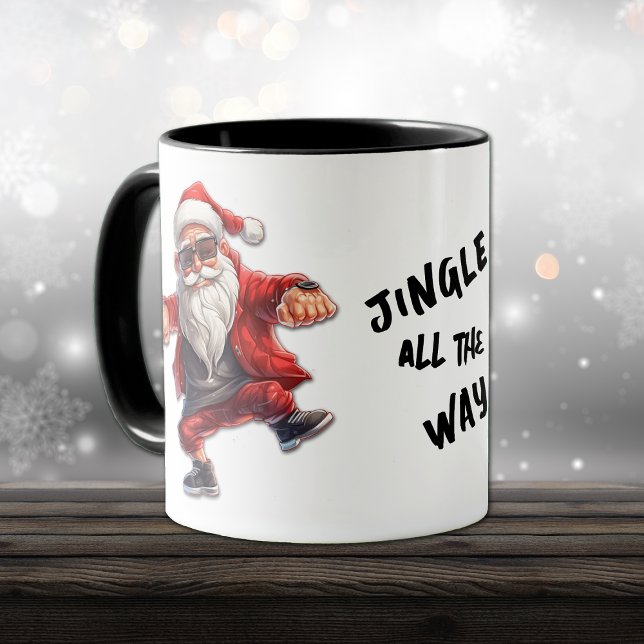 Cool Santa Jingle All the Way Christmas Mug (Creator Uploaded)