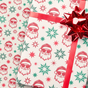 LDSTENT Vintage Christmas Wrapping Paper - Festive Gift Wrap for a  Nostalgic Touch