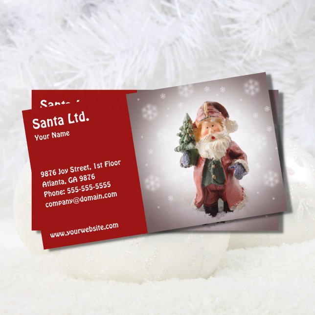 Cool Santa Service Business Card (Creator Uploaded)
