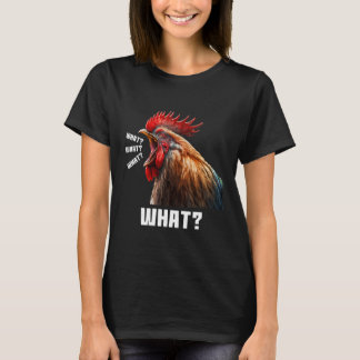 Cool Sarcastic Angry Rooster Screaming Graphic De T-Shirt