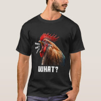 Cool Sarcastic Angry Rooster Screaming Graphic De