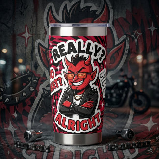 Cool Sarcastic Red Devil Insulated Tumbler