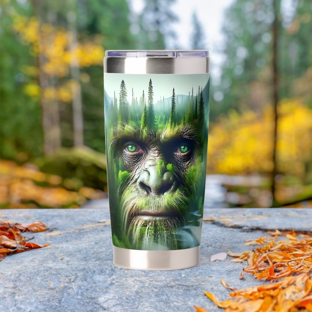 Cool Sasquatch in the Woods Insulated Tumbler (Outdoor (Rotated))