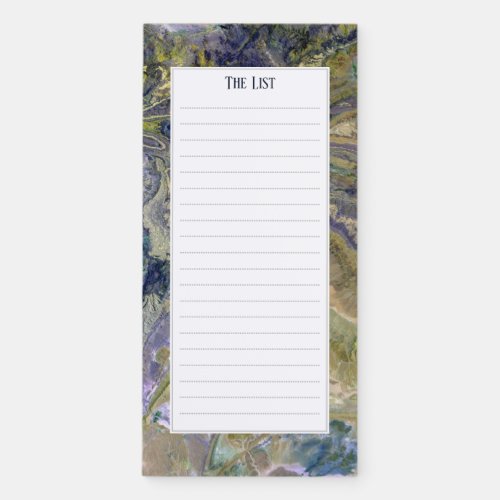 Cool Satellite Color Image Magnetic Notepad