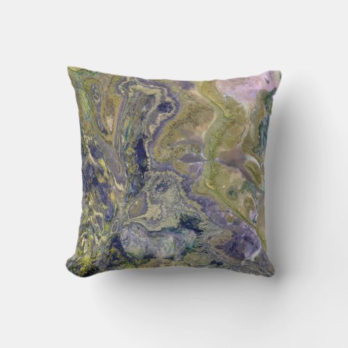 Cool Satellite Color Image Throw Pillow