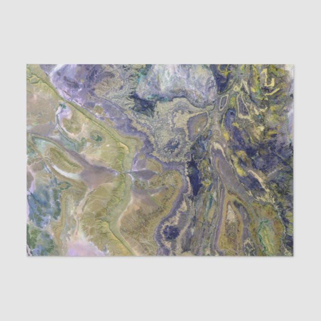 Cool Satellite Color Image Tissue Paper (Front)