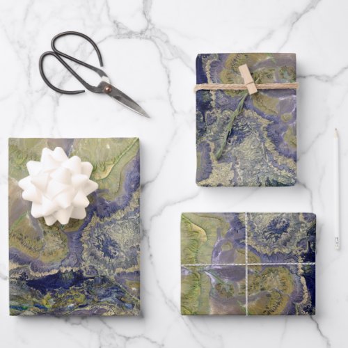 Cool Satellite Color Image Wrapping Paper Sheets