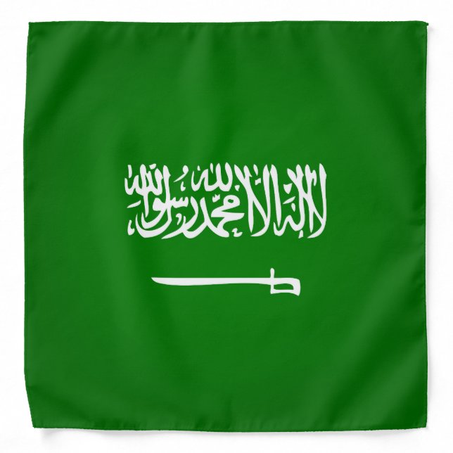 Cool Saudi Arabia Flag Fashion Bandana (Front)