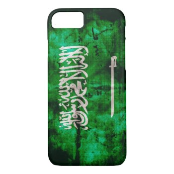 Cool Saudi Flag Iphone 8/7 Case by FlagWare at Zazzle