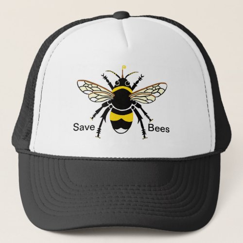 Cool Save BEES _Conservation _ Ecology _Insect Trucker Hat
