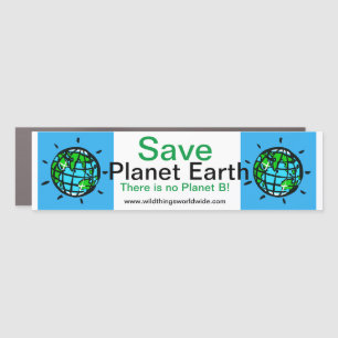 Cool Save Planet EARTH - For future generations - Car Magnet