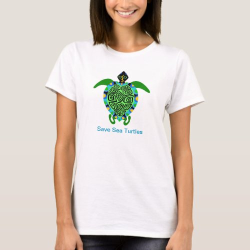 Cool Save Sea TURTLES _ Womens T_Shirt