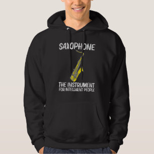 Cool Saxophone For Men Women Jazz Player Marching Hoodie