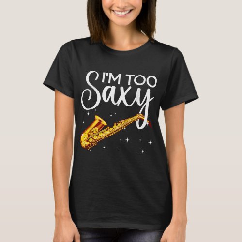 Cool Saxophone For Men Women Music Lovers Jazz Mus T_Shirt