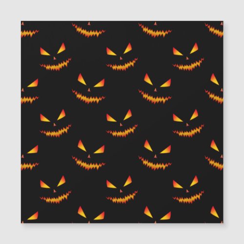 Cool scary Jack OLantern face Halloween pattern