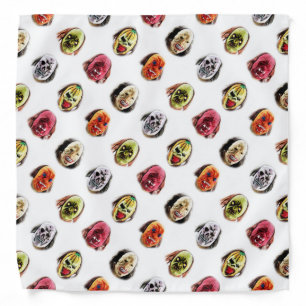 Cool Scary Mask Pattern Bandana