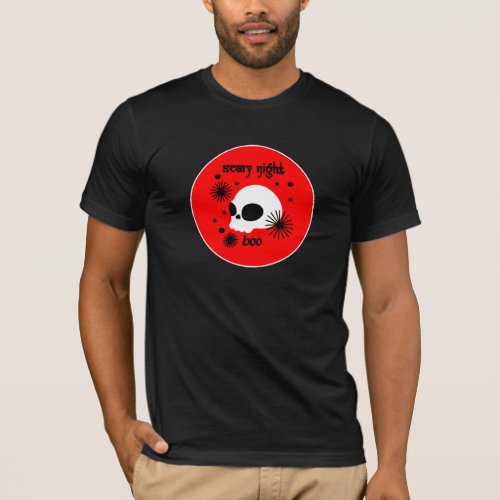 Cool scary skull with spider net T_Shirt