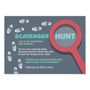 Scavenger Hunt Invitations Zazzle