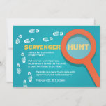 Cool Scavenger Hunt Invitation at Zazzle