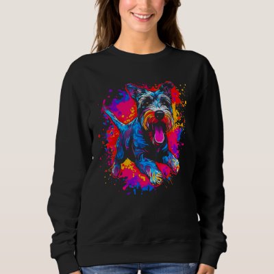 Cool Schnauzer Dog Sweatshirt